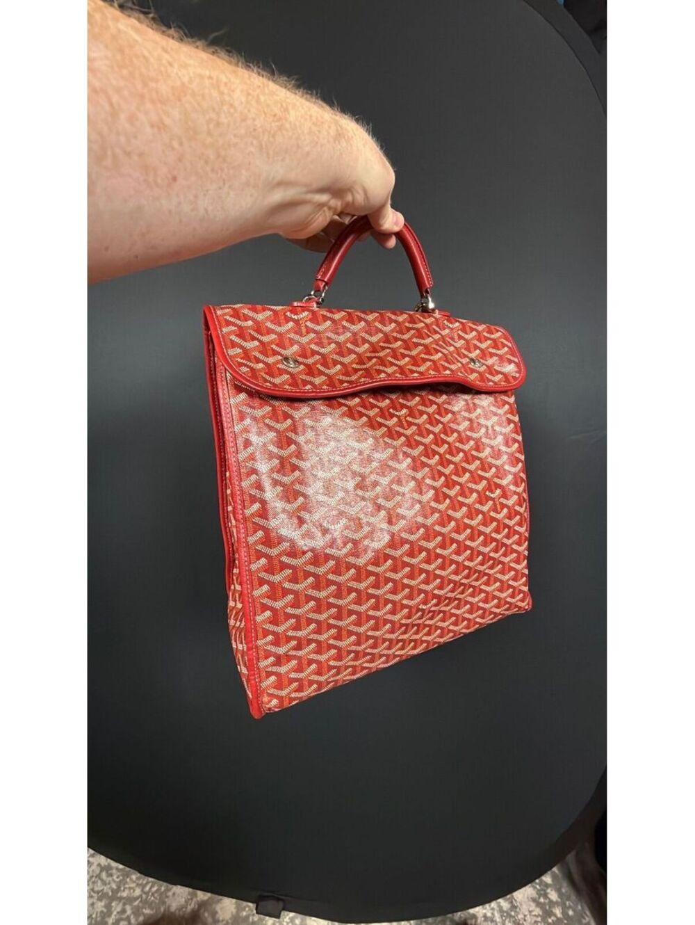 Goyard Red Saint Leger Backpack